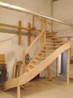 1/2-gewendelte Treppe